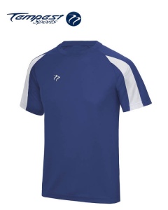 Tempest Lightweight Royal White Mens Training Shirt